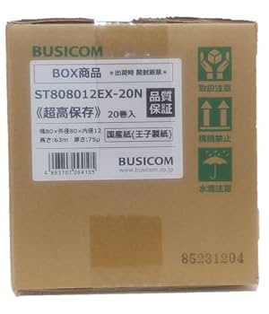 ビジコム純正感熱レジロール紙80mm幅×外径80×内径12mm 69巻 芯あり 41p7W9iXnBL.jpg